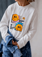 Longsleeve przedłużany Biały NUNU