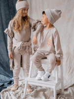 Longsleeve z falbanką Vintage Beige NUNU