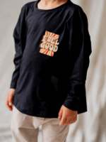 Longsleeve z kieszonką Black NUNU - obrazek 4