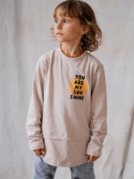 Longsleeve przedłużany Beżowy NUNU