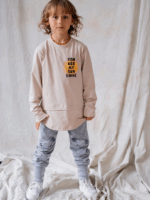 Longsleeve przedłużany Beżowy NUNU - obrazek 3