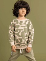 Bluza wzór Khaki Loose Bluzz
