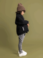 Kurtka Baranek Czarna Loose Bluzz - obrazek 2