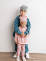 Legginsy Różowe z prążka Tuss - obrazek 3