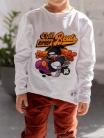 Longsleeve Hip-Hop White FUNKIDS