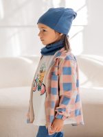 Koszula w niebieską kratę FUNKIDS