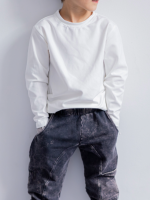 Longsleeve przedłużany Biały NUNU