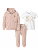Beżowy Dres BASIC dla Dziewczynki