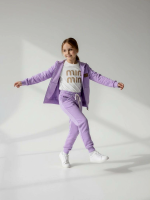 Liliowy Dres BASIC dla Dziewczynki - obrazek 2