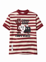LOOSE BLUZZ Koszulka Chłopięca w bordowe paski DROP 1 SS2026