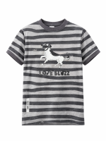 LOOSE BLUZZ Koszulka Chłopięca w grafitowe paski DROP 1 SS2026