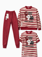 LOOSE BLUZZ Spodnie dresowe bordowe DROP 1 SS26 - obrazek 2