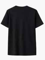 ALL FOR KIDS T-shirt Czarny z nadrukiem zabawnej Małpki - obrazek 3