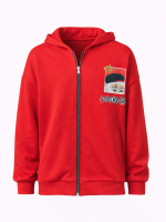ALL FOR KIDS Bluza Chłopięca Czerwona Rozpinana Make own Rules SS26