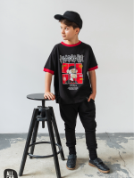 ALL FOR KIDS T-shirt chłopięcy Czarny Make own Rusles SS26 - obrazek 3