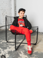 ALL FOR KIDS Bluza Chłopięca Czarna Rozpinana Make own Rules SS26 - obrazek 2