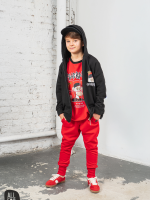 ALL FOR KIDS Bluza Chłopięca Czarna Rozpinana Make own Rules SS26 - obrazek 4