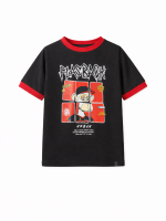 ALL FOR KIDS T-shirt chłopięcy Czarny Make own Rusles SS26