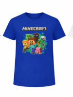 Bawełniana Koszulka w kolorze Szarym z motywem MINECRAFT - obrazek 2