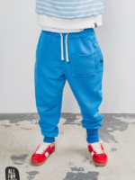 ALL FOR KIDS Spodnie Chłopięce Joggery w kolorze chabrowym z kieszenią