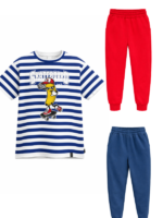 ALL FOR KIDS Zielono-miętowe Spodnie typu joggery na gumce w pasie - obrazek 3