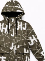 Chłopięca Kurtka Wiatrówka Street Kid na wiosnę w KOLORZE KHAKI - obrazek 3