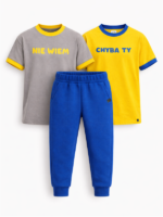 ALL FOR KIDS Spodnie Chłopięce Joggery w kolorze chabrowym - obrazek 2