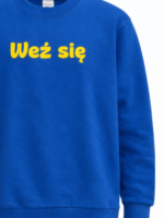 ALL FOR KIDS Chabrowa Bluza Chłopięca z nadrukiem " weź się" - obrazek 2