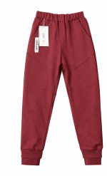 LOOSE BLUZZ Spodnie dresowe bordowe DROP 1 SS26
