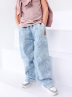 TUSS Spodnie Buggy Jeans Light Blue
