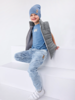 TUSS Spodnie Jeans Cargo Light Blue - obrazek 2