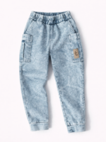 TUSS Spodnie Jeans Cargo Light Blue