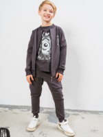 ALL FOR KIDS Szara bluza Bomberka MONSTER - obrazek 4