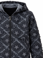 Bluza Jeansowa Stars Dark Black MIMI - obrazek 4