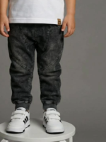 Spodnie Dekatyzowane Jeans Black typu Joggery MIMI - obrazek 3