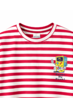 ALL FOR KIDS  T-shirt dla chłopca Pixeel w czerwone paski - obrazek 2