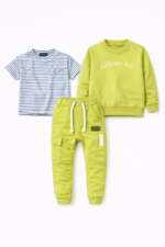 T-shirt stripes w limonkowe paski DESPACITO - obrazek 2