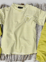 T-shirt stripes w limonkowe paski DESPACITO - obrazek 4