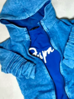 Niebieska Bluza rozpinana z kapturem DESPACITO - obrazek 4
