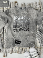 Szary dekatyzowany T-shirt DESPACITO - obrazek 2