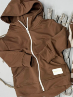 Bluza z kapturem w kolorze brązowym DESPACITO - obrazek 4