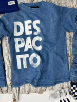Jeansowa Koszulka dekatyzowana z krótkim rękawem DESPACITO - obrazek 3