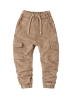 Beżowe spodnie typu cargo acid washed DESPACITO